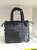 Сумка жіноча тканинна на плече дута стьобана з довгими ручками сіра модна 37х30х15 см Dolly 494, фото 7