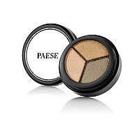 Тройные Тени для век Шелковистые с сатиновым финишем Eyeshadows Opal Trio Paese 2,85g (240) golden brown