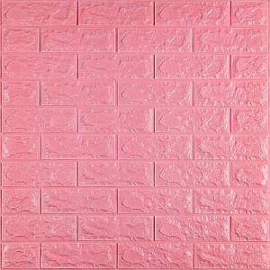 3D панель самоклеюча 700х770х7мм цегла Рожевий (004-7) SW-00000057