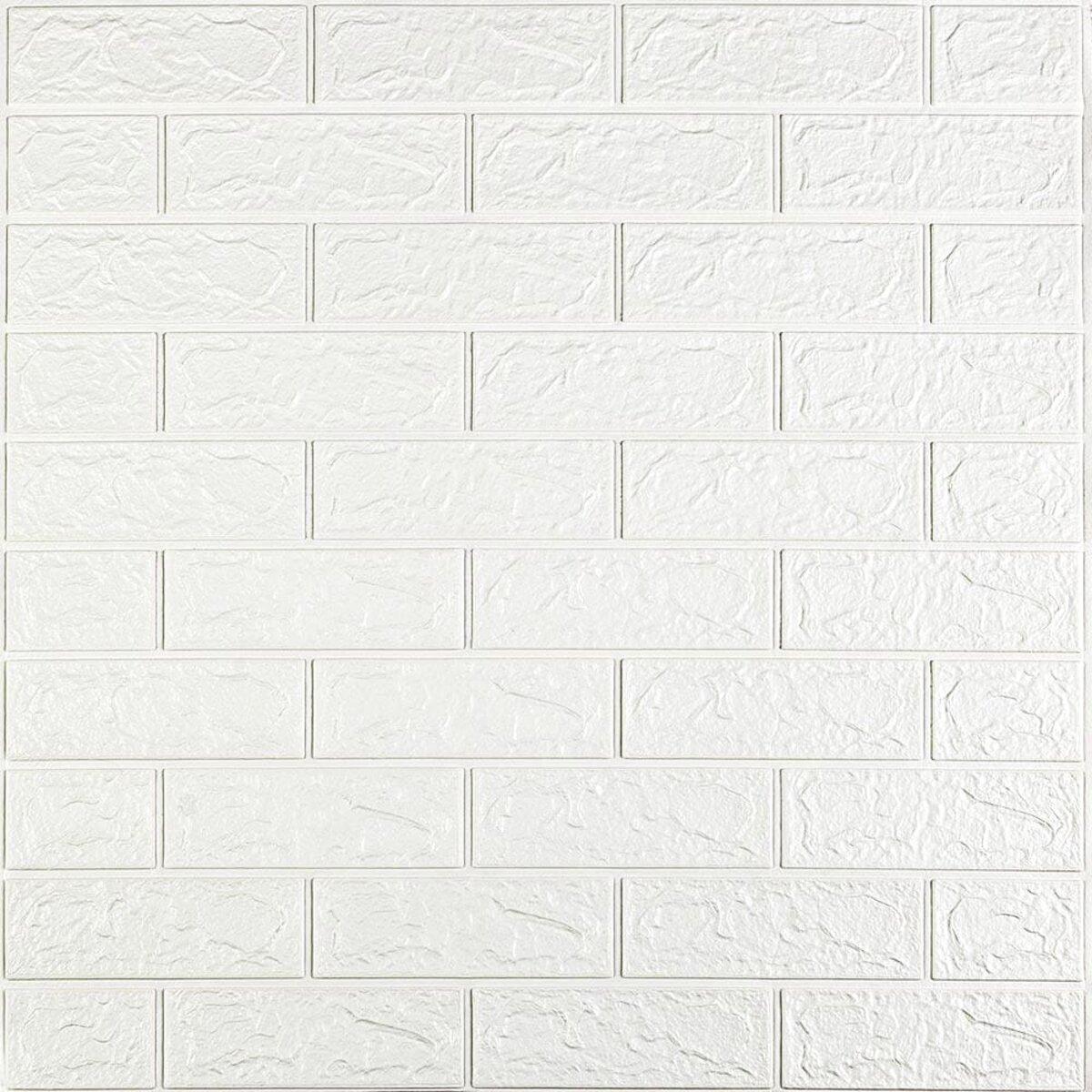 Панель стінова 3D 700х770х2мм Білий SW-00001914