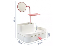 Органайзер для косметики с зеркалом 7009 dresscase, SL2, with mirrow, Хорошее качество, косметичка, зеркало