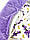 Ковдра-конверт зі з'ємним утеплювачем - 100х80см з бантиком на виписку - Лаванда з фіолетовим плюшем, фото 3
