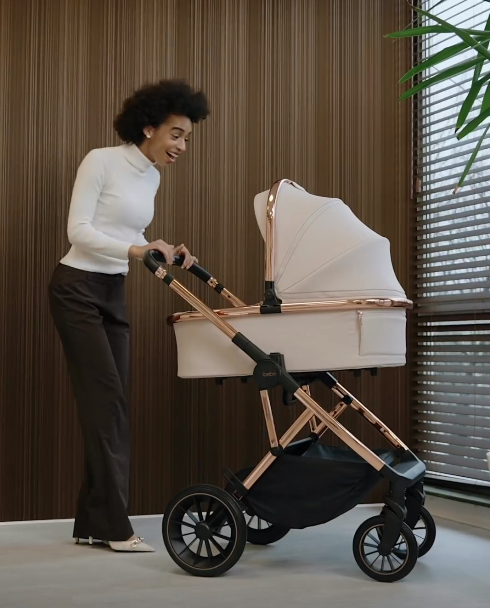 Дитяча коляска 2 в 1 Ibebe Pro Beige