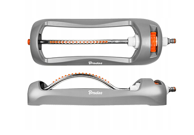 Компактний осцилюючий зрошувач з алюмінієвою дугою, площа поливу до 334 м², (маятниковий дощувач для газону), Bradas