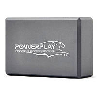 Блок для йоги PowerPlay 4006 Yoga Brick Сірий