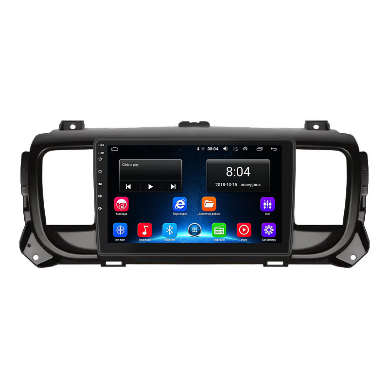 Штатна магнітола Lesko для Citroen SpaceTourer I 2016-н.в. екран 9" 2/32Gb Wi-Fi GPS Base 4 шт.