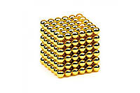 Магнітний конструктор неокуб 216 кульок Магнітні кульки нео куб Золотий Neo Cube 5мм головоломка