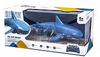 Акула на радіокеруванні — дитяча іграшка інтерактивна розумна плавальна рибка на акумуляторі з пультом, GN2, Гарної якості,