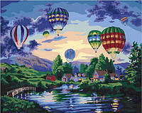 Картина по номерам Mariposa Воздушные шары в сумерках 40х50см MR-Q2099 набор для росписи по цифрам