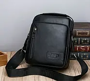 Чоловіча сумка барсетка через плече з ручкою із еко шкіри Jeep 1941, фото 2