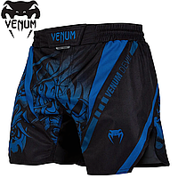 Шорти для єдиноборств MMA Venum Devil Fightshorts Blue Black