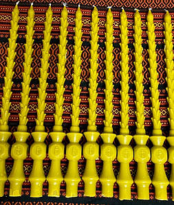 Свічка столова стретська "Роза" воскова, 37 см, 1/24