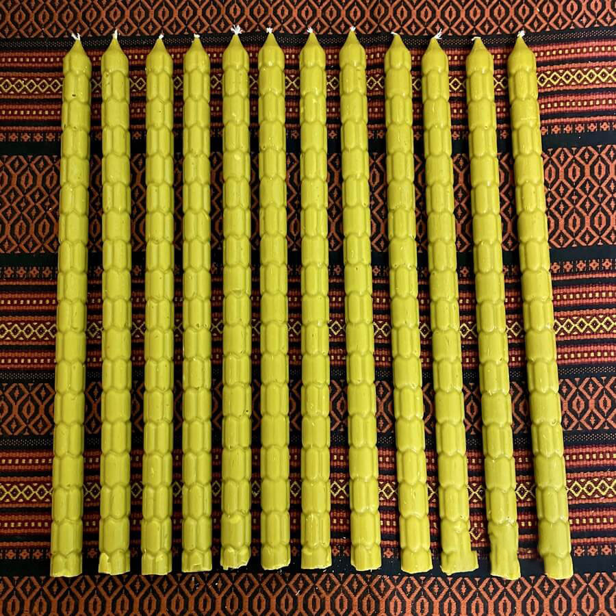 Свічка столова стретська "Сота" воскова, 37 см, 1/28, фото 1