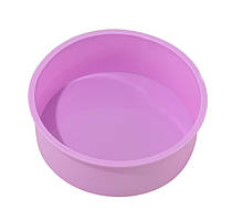 Силіконова форма кругла для випікання (колір в асортименті) d=20 см