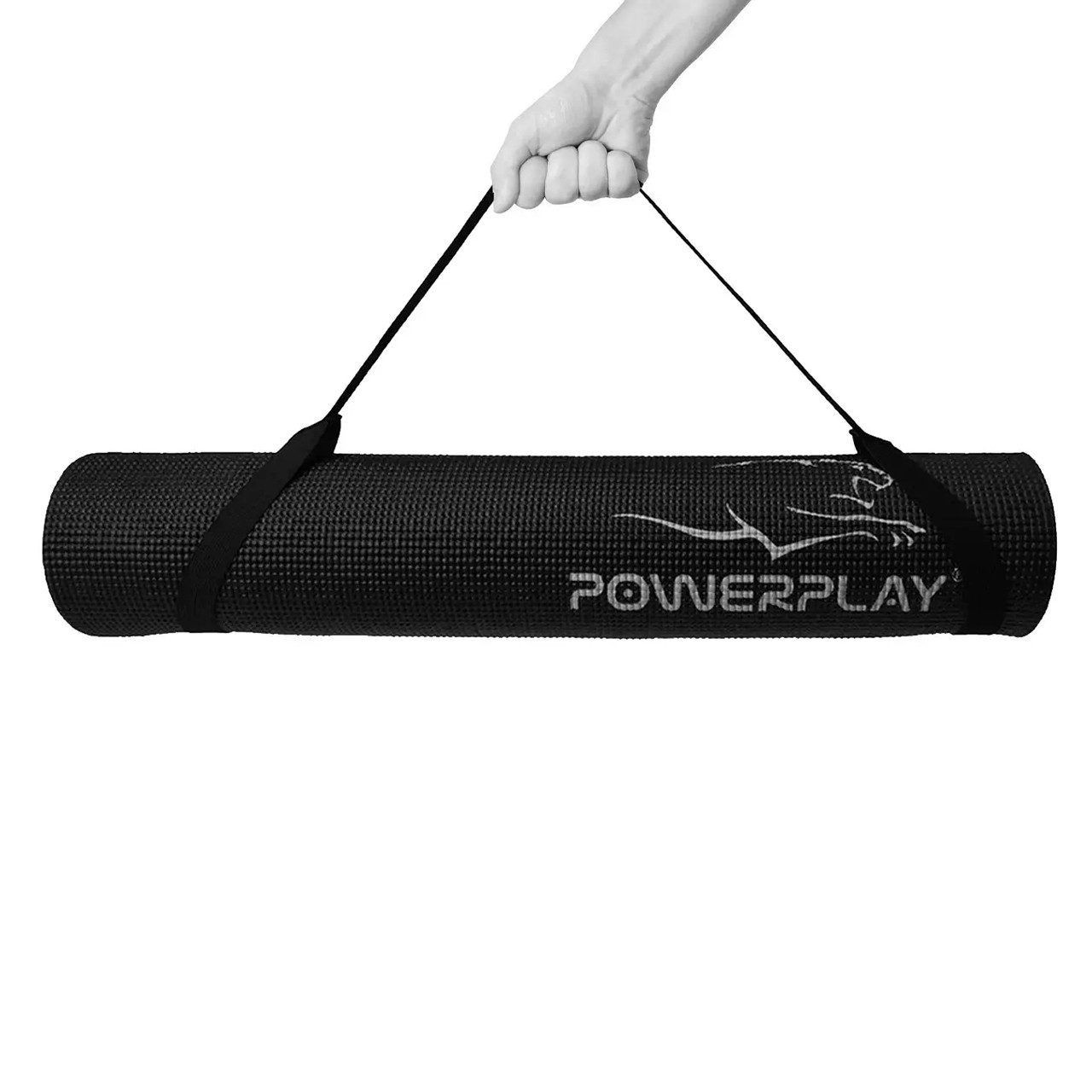 Килимок для йоги та фітнесу PowerPlay 4010, 173x61x0.6, Black CN10358 vh