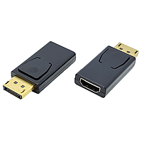 Перехідник штекер Display Port – гніздо HDMI, gold pin