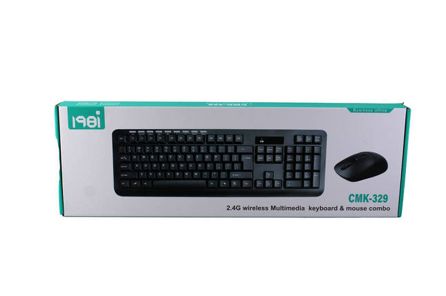 Комплект бездротової клавіатури та мишки wireless CMK-329, фото 1