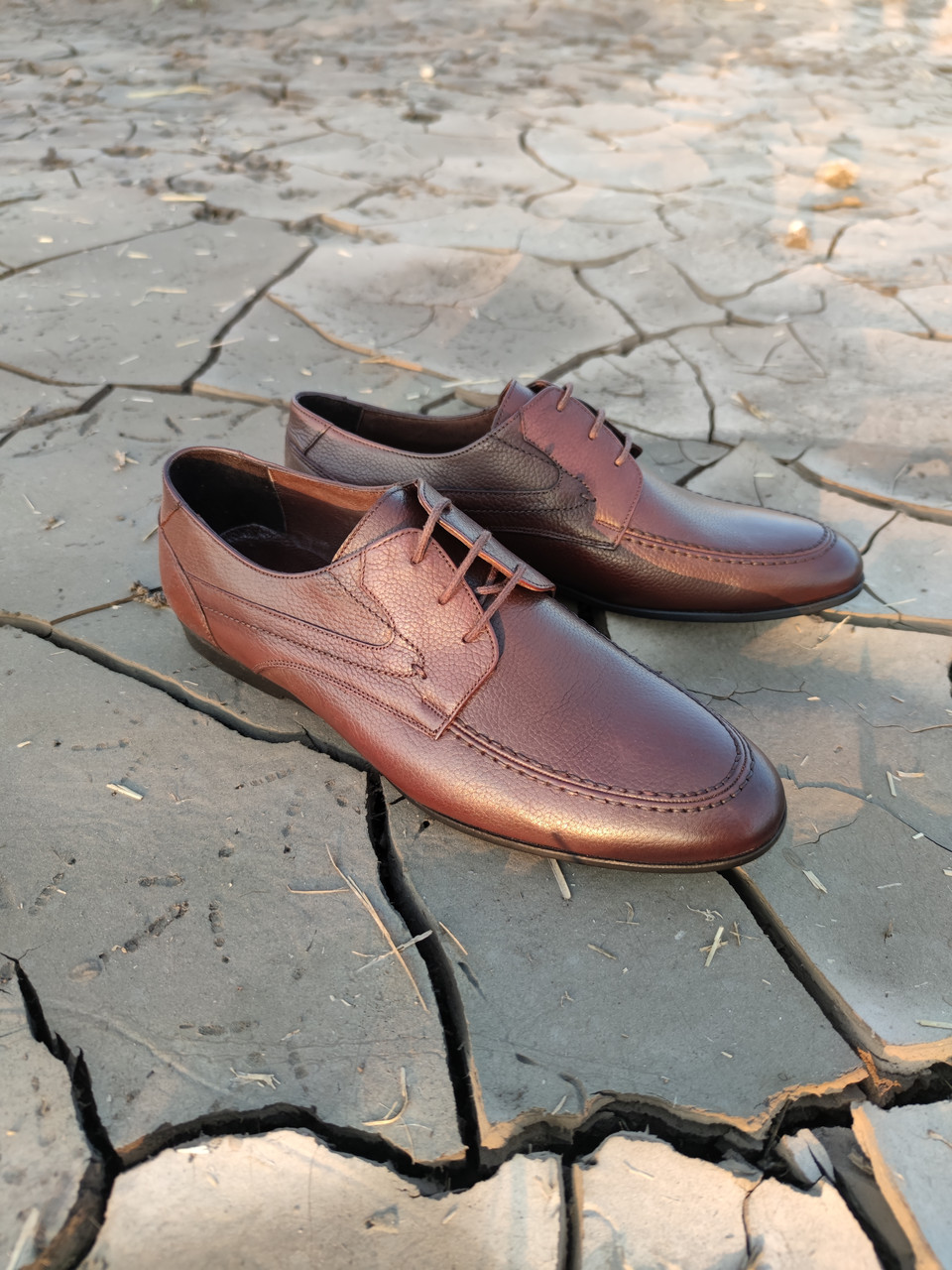 Турецькі коричневі туфлі 40 - 44 розмір