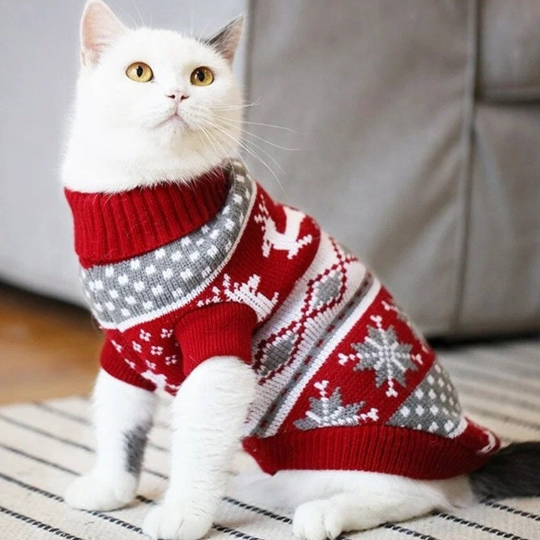 Светр для котів «Різдво»