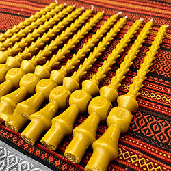 Свічка столова стретська "Роза" воскова, 37 см, 1/24