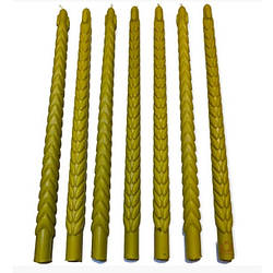 Свічка столова стретська "Колосок" воскова, 37 см, 1/54