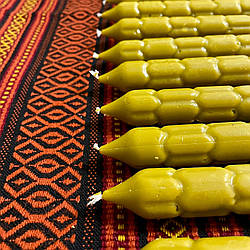 Свічка столова стретська "Сота" воскова, 37 см, 1/28