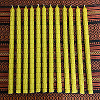 Свічка столова стретська "Сота" воскова, 37 см, 1/28