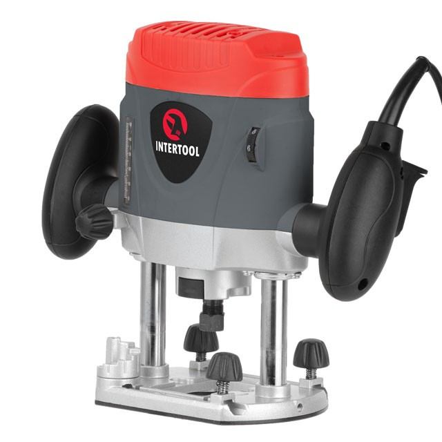 Фрезер INTERTOOL DT-0950,1200 Вт, 8000-28000 об/хв., цанга 6/8 мм, макс глибина 52 мм