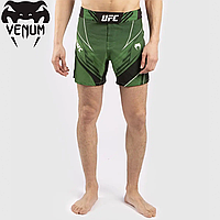 Легкие шорты для единоборств мужские ММА Venum Authentic UFC FightNight Short Fit Pro Line Green