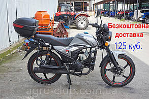 Мотоцикл 125 кубів SP125C-2АМ, СІРИЙ, АЛЬФА, БЕЗ КОФРА, БЕЗКОШТОВНА ДОСТАВКА