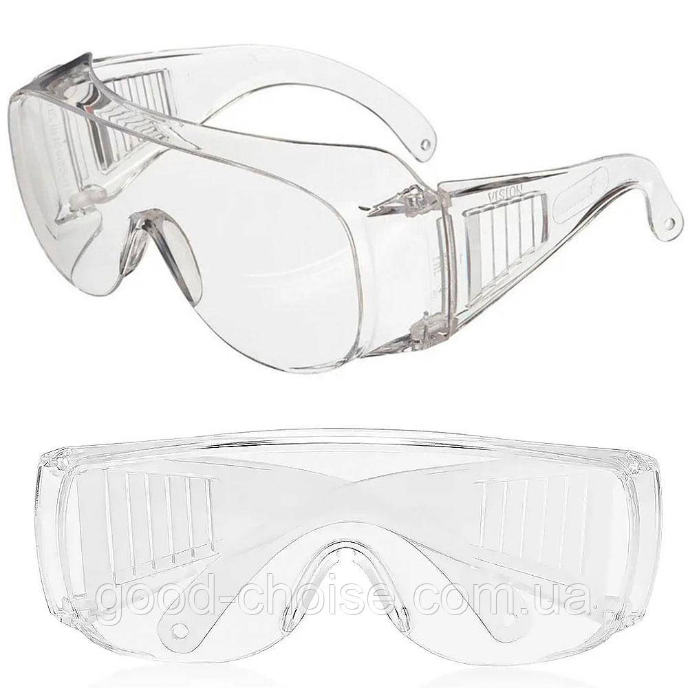 Окуляри захисні прозорі / Окуляри для захисту очей відкритого типу