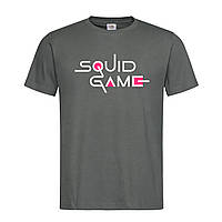 Графитовая мужская/унисекс футболка Squid Game Logo (13-5-5-графітовий)