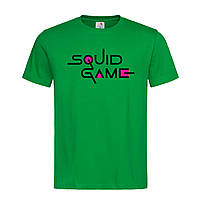 Зеленая мужская/унисекс футболка Squid Game Logo (13-5-5-зелений)