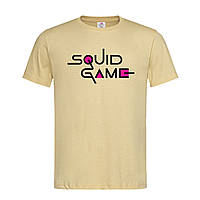 Песочная мужская/унисекс футболка Squid Game Logo (13-5-5-пісочний)