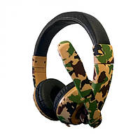 Игровые наушники ARMY-96 A Camouflage с микрофоном проводные, Ch2, Хорошее качество, блютуз гарнитуры,