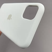 Чохол для Apple iPhone 11 силіконовий кейс з мікрофіброю на телефон айфон 11 білий slk, фото 5