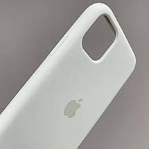 Чохол для Apple iPhone 11 силіконовий кейс з мікрофіброю на телефон айфон 11 білий slk, фото 3