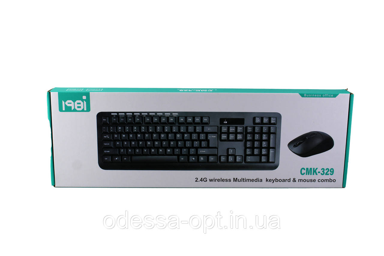 Комплект бездротової клавіатури та мишки wireless CMK-329