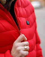 Куртка з електропідігрівом від PowerBank Червона, GN2, Гарної якості, куртка з підігрівом staff, куртка з підігрівом xiaomi,