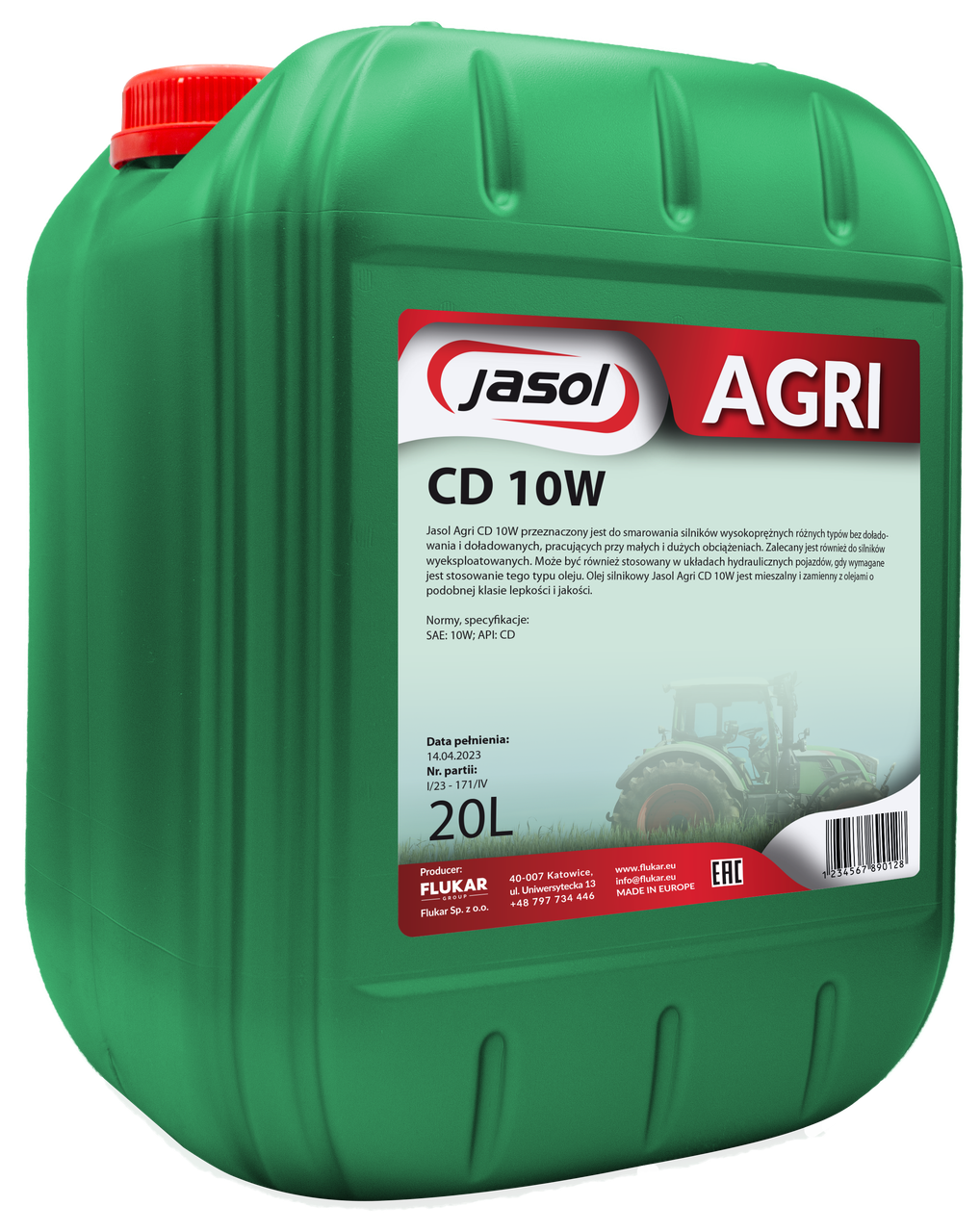 Моторна олива JASOL AGRI CD 10W 20л