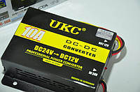 Преобразователь авто инвертор UKC DC/DC 24v-12v 10A, SL2, Хорошее качество, Преобразователь тока с LCD