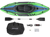 Надувна байдарка Challenger K1 Kayak Intex 68305, GN2, Гарної якості, гребний човен Барк, Гребний човен Буян, човен надувний