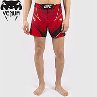 Легкие шорты для единоборств мужские ММА Venum Authentic UFC FightNight Short Fit Pro Line Red