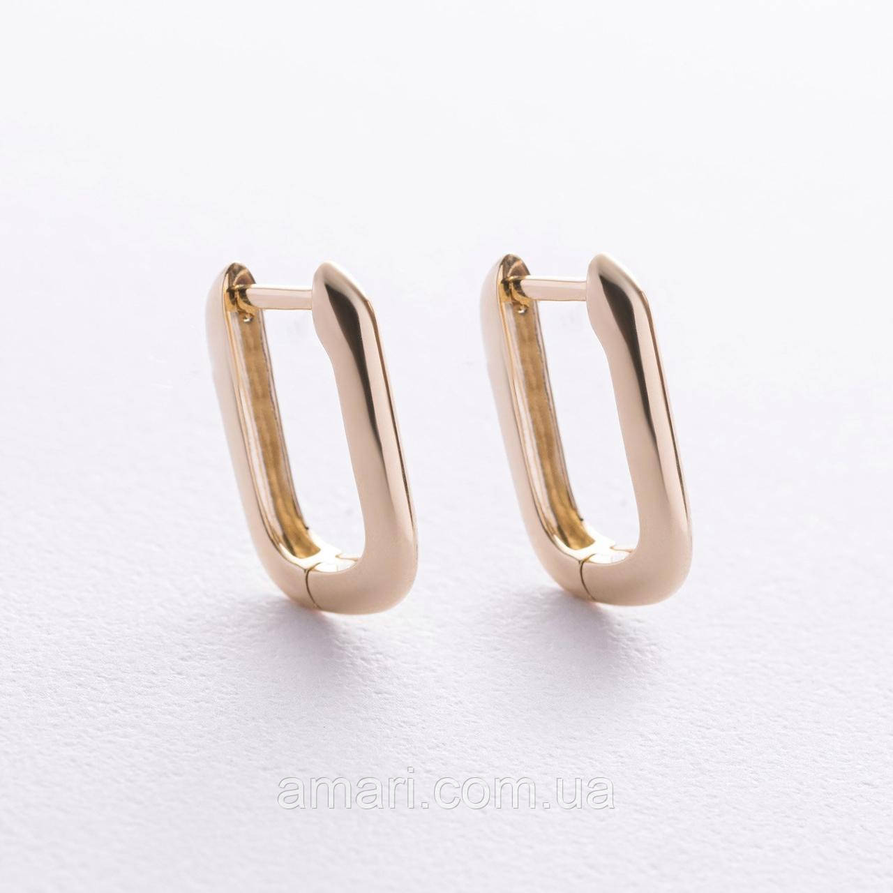 Сережки "Етель" у жовтому золоті с08736, фото 1
