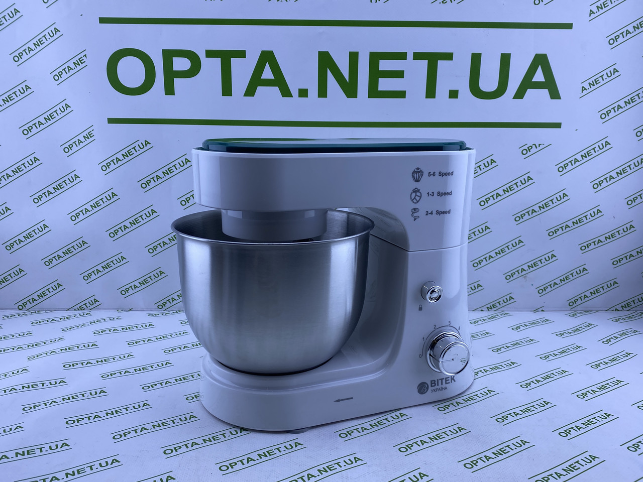 Міксер стаціонарний 800Вт планетарне обертання металева чаша BITEK BT-6611 (7019), фото 1
