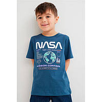 Детская футболка H&M на мальчика 4-6 лет р.110-116 - Nasa