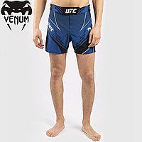 Легкие шорты для единоборств мужские ММА Venum Authentic UFC FightNight Short Fit Pro Line Blue