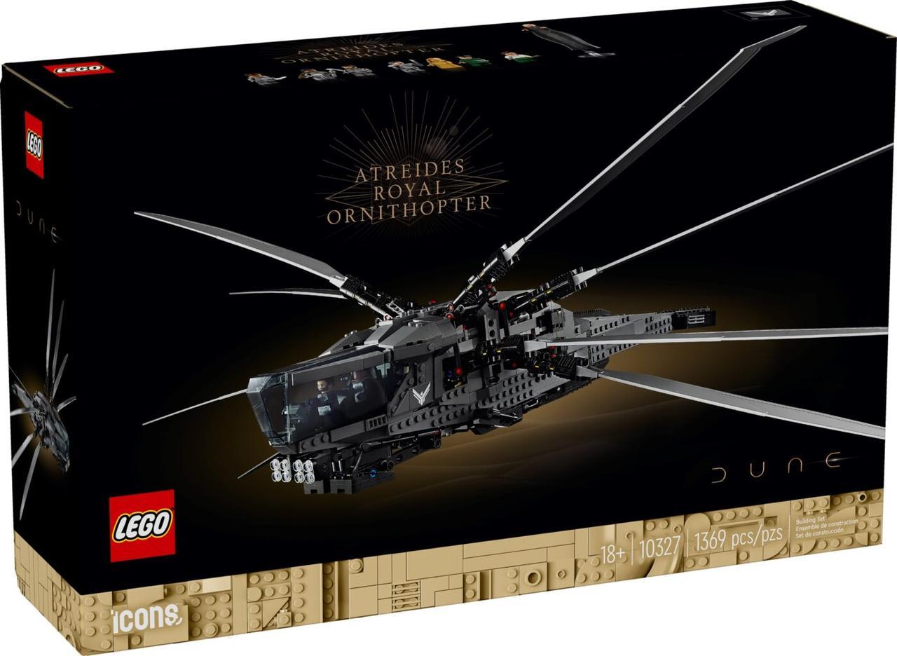 Конструктор Лего Іконс Королівський орнітоптер Атрідесів Дюни Lego Icons Dune Royal ornithopter of the Atreides