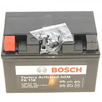 Мото аккумулятор FA 118 10Ач 145А "+" слева Bosch ( ) 0 986 FA1 180-BOSCH