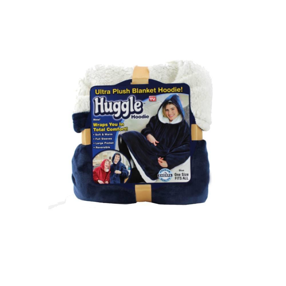 Двосторонній плед з рукавами Huggla Hoodie, GS1, Гарної якості, покривала, ковдру з рукавами, плед з рукавами для читання